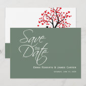 Salie Groene Berg Foto Bewaar de Datum Save The Date (Voorkant / Achterkant)