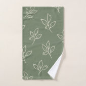 Salie Groene Blad Badkamer Handdoek Set (Handdoek)
