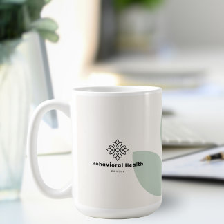 Salie Groene Blad Crème Counselor Gedragsgezondhei Koffiemok