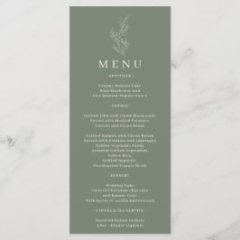 Salie Groene Bloem Klimop Lijn Menu
