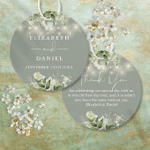 Salie Groene Bloem Slinger Lichtjes Bedankt Trouwe Bedankjes Labels