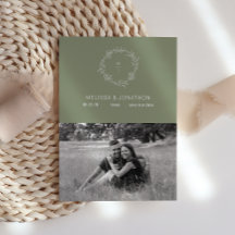 Salie Groene Bloemen Boho Bruid Bewaar De Datum