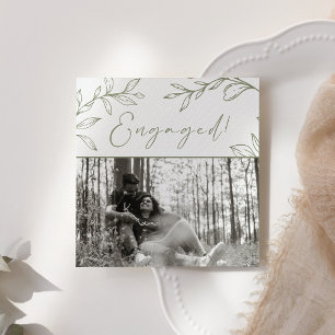 Salie Groene Bloemen Boho Voeg Foto Toe Bruiloft F
