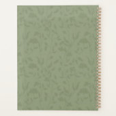 Salie groene bloemen Weekly Planner (Achterkant)