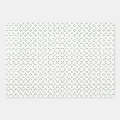 Salie Groene bloemenbladeren patroon wit cadeau Inpakpapier Vel (Voorkant 2)