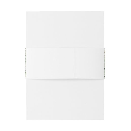 Salie Groene Bloemenvlinders Gouden Quinceanera Uitnodigingen Wikkel (Achterkant Voorbeeld)