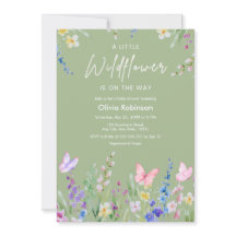 Salie Groene Bloemige Een Kleine Wilde Bloem Baby