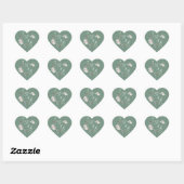 Salie Groene Bloemige Trouw Suite Sticker (Vel)