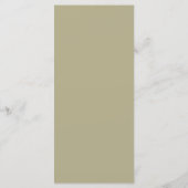 Salie Groene Bloemige Trouwmenu Menu (Achterkant)