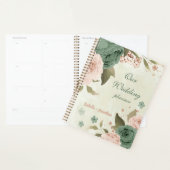 salie groene blos bloemen bruiloft planner (Display)
