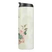 salie groene blos bloemige bruiloft thermosbeker (Geroteerd rechts)