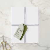 Salie groene boho regenboog trouw dank je favoriet cadeaulabel (Met Touw)