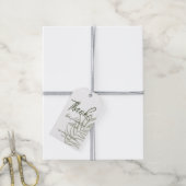 Salie Groene Boho Trouw Dank Je Cadeaulabel (Met Touw)