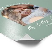 Salie groene boog foto huwelijkscadeau huisdecorat foto afdruk (Hoek)