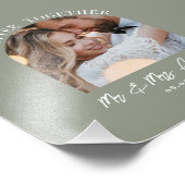 Salie groene boog foto huwelijkscadeau huisdecorat foto afdruk (Hoek)