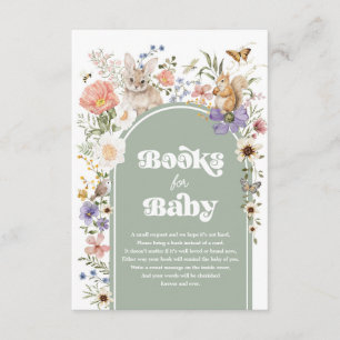 Salie groene bos wilde bloem boeken voor baby informatiekaartje