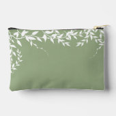 Salie Groene Botanische Bladeren Bruidsdouche Etui (Achterkant)