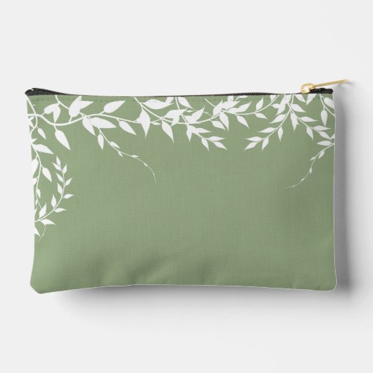 Salie Groene Botanische Bladeren Bruidsdouche Etui (Achterkant)