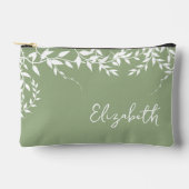 Salie Groene Botanische Bladeren Bruidsdouche Etui (Voorkant)