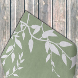 Salie Groene Botanische Bladeren Bruidsdouche Tissuepapier