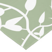 Salie Groene Botanische Bladeren Korte Tafelloper (Hoek)