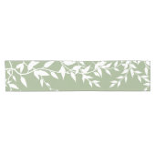 Salie Groene Botanische Bladeren Korte Tafelloper (Horizontaal)