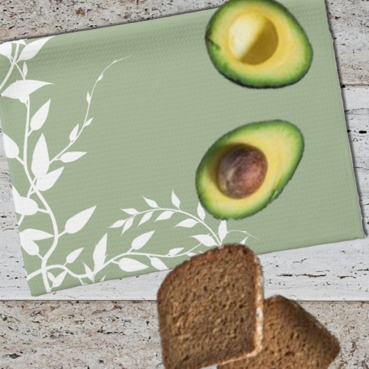 Salie groene botanische bladeren theedoek