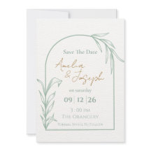 Salie Groene Botanische Boog Save the Date
