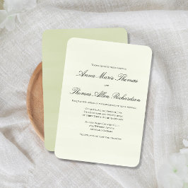 Salie Groene Botanische Elegante Minimalistische T Kaart