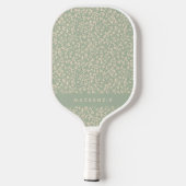 Salie Groene Botanische Gepersonaliseerde Pickleball Paddle (Achterkant)