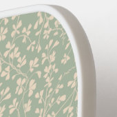 Salie Groene Botanische Gepersonaliseerde Pickleball Paddle (Links Detail)