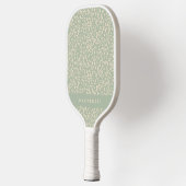 Salie Groene Botanische Gepersonaliseerde Pickleball Paddle (Links)