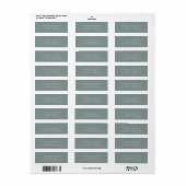 Salie Groene Botanische Retouradres Label (Full Sheet)