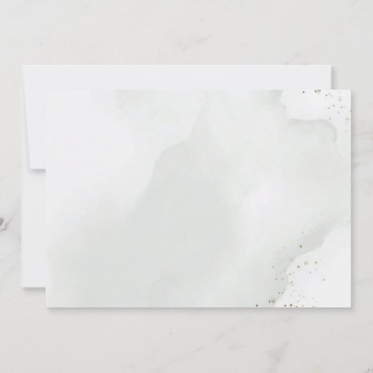 Salie Groene Botanische Rustieke Eucalyptus Schuur Save The Date (Achterkant)