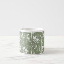 Salie Groene Botanische Stille Bloem Silhouet