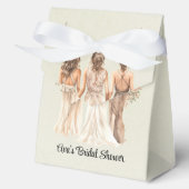 Salie Groene Bruidsmeisjes Bruidsfeest Bedankdoosjes (Voorkant)
