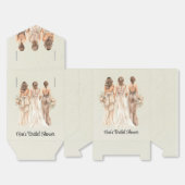 Salie Groene Bruidsmeisjes Bruidsfeest Bedankdoosjes (Ongevouwen)