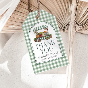 Salie Groene Bruiloft Feest Cadeaulabel