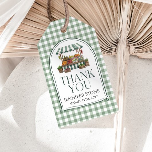 Salie Groene Bruiloft Feest Cadeaulabel