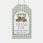 Salie Groene Bruiloft Feest Cadeaulabel (Voorkant)