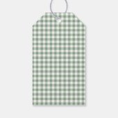 Salie Groene Bruiloft Feest Cadeaulabel (Achterkant)