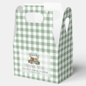 Salie Groene Bruiloftsdouche Fris Van De Markt Bedankdoosjes (Geopend)