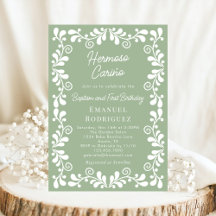 Salie Groene Cielito Lindo Doop & Eerste Verjaarda