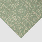 Salie Groene Crème Olijf Botanisch Tissuepapier (Detail)