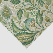 Salie groene crème paisley tissuepapier (Detail)