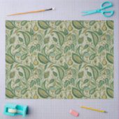 Salie groene crème paisley tissuepapier (Craft)