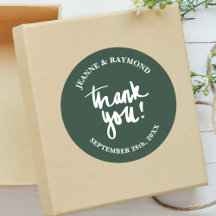 Salie Groene Dankjewel Calligraphy Trouw Favoriet