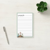 Salie Groene Drie Kruizen Oorlogs Kamer Gebed Post-it® Notes (Kantoor)