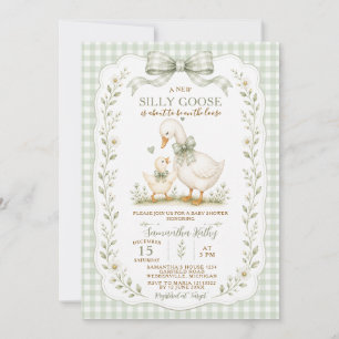 Salie Groene Dwaas Gans Babyshower Neutraal Kaart