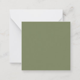 Salie groene effen kleur notitiekaartje